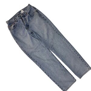 Calvin Klein Easy‎ Fit Jeans Sandblast Wash High Waist Made in USA Cotton Sz 8